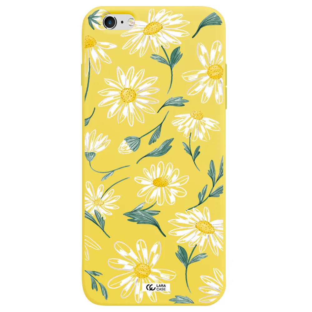 Papatia With Stem Apple iPhone 6S Silicone canary yellow Case
