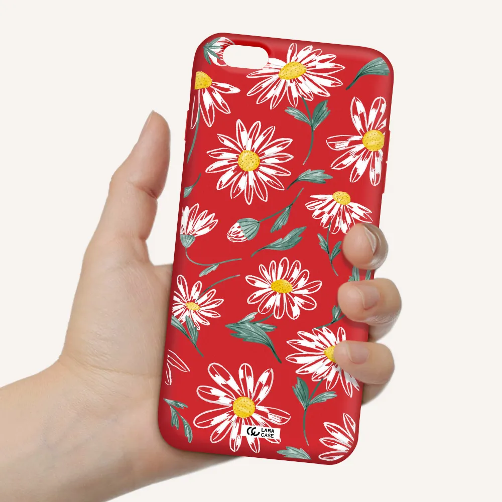 Papatia With Stem Apple iPhone 6S Silicone Imperial Red Case