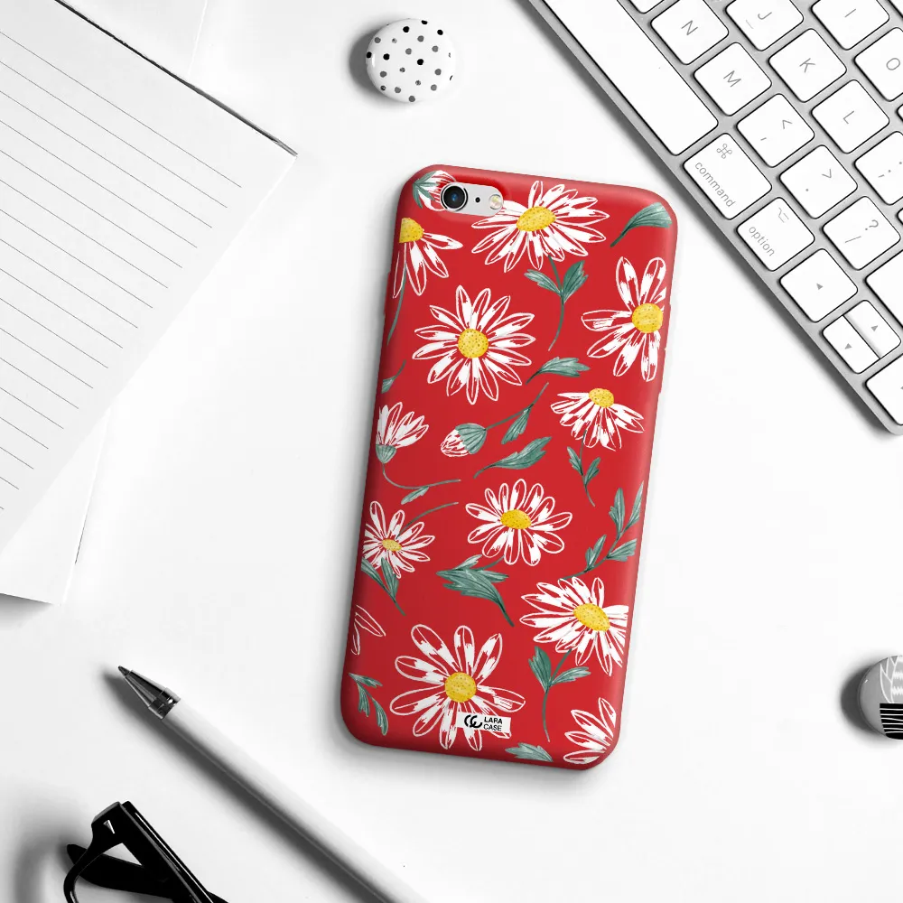 Papatia With Stem Apple iPhone 6S Silicone Imperial Red Case