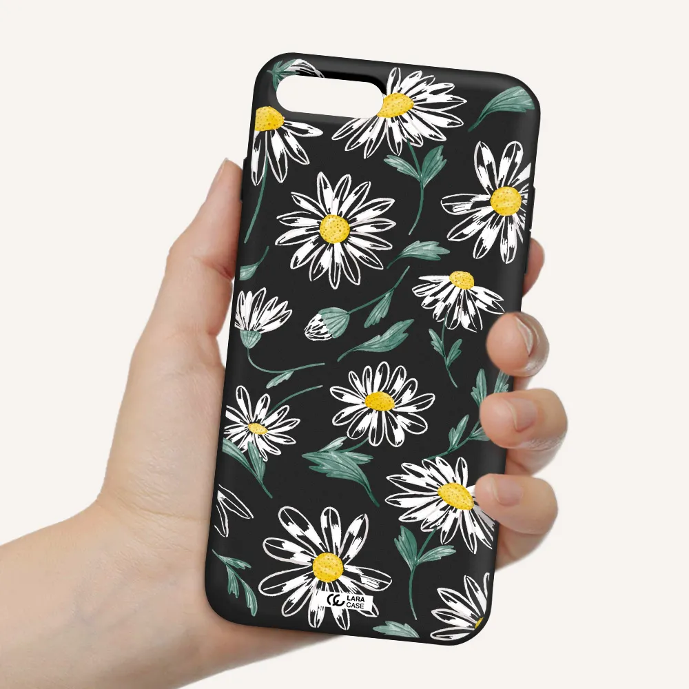 Papatia With Stem Apple iPhone 7 plus Silicone black Case