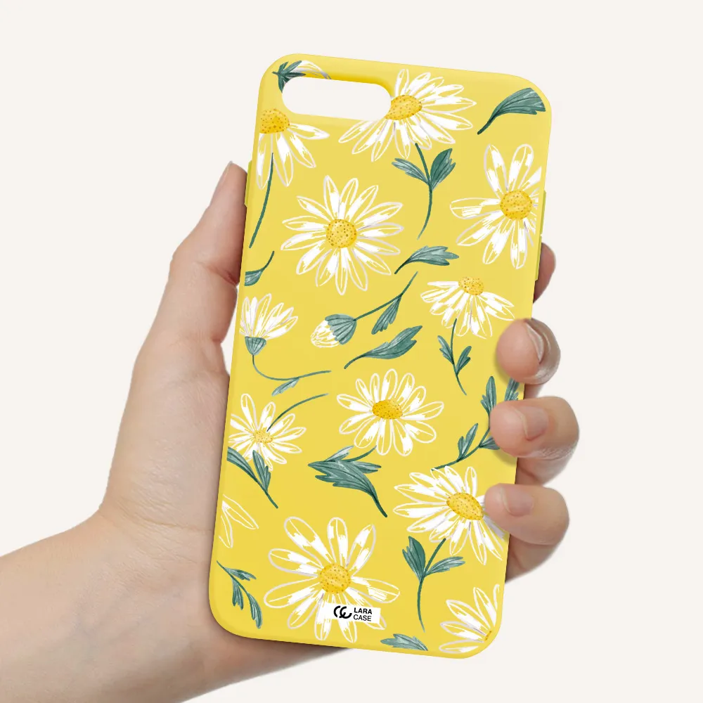 Papatia With Stem Apple iPhone 7 plus Silicone canary yellow Case