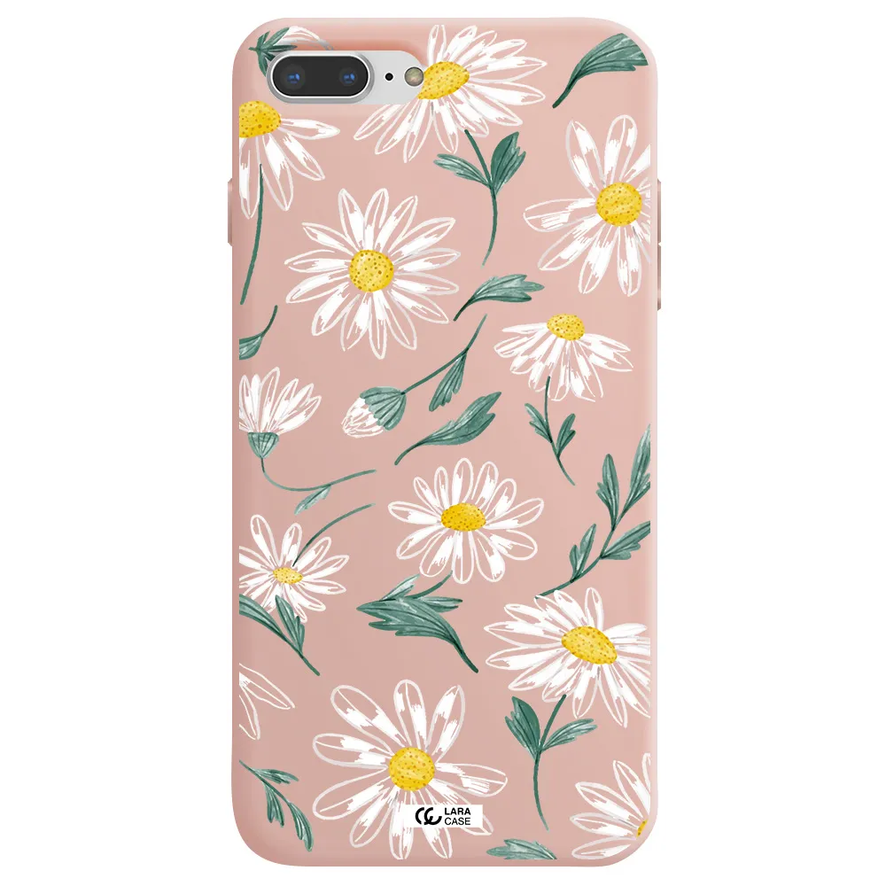 Papatia With Stem Apple iPhone 7 plus Silicone pastel pink Case