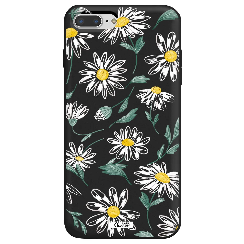 Papatia With Stem Apple iPhone 8 plus Silicone black Case