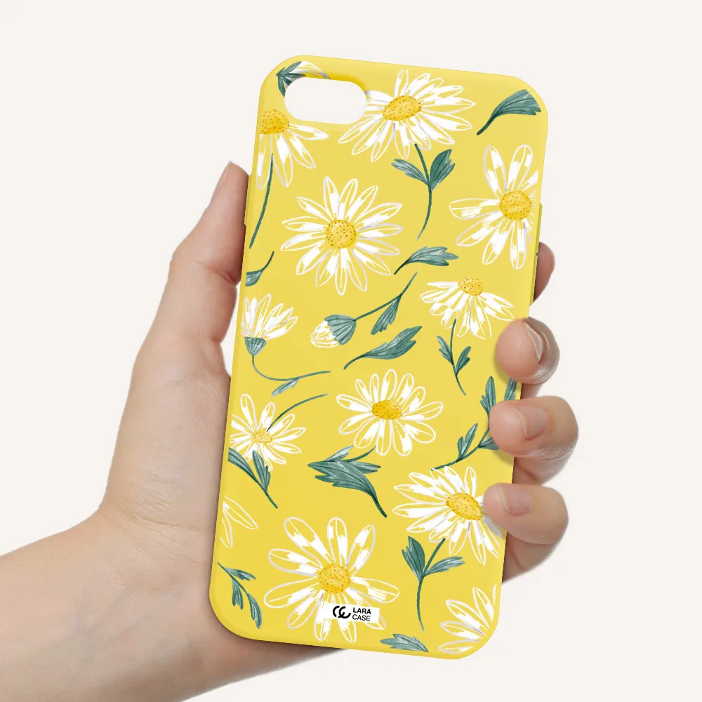 Papatia With Stem Apple iPhone 8 Silicone canary yellow Case