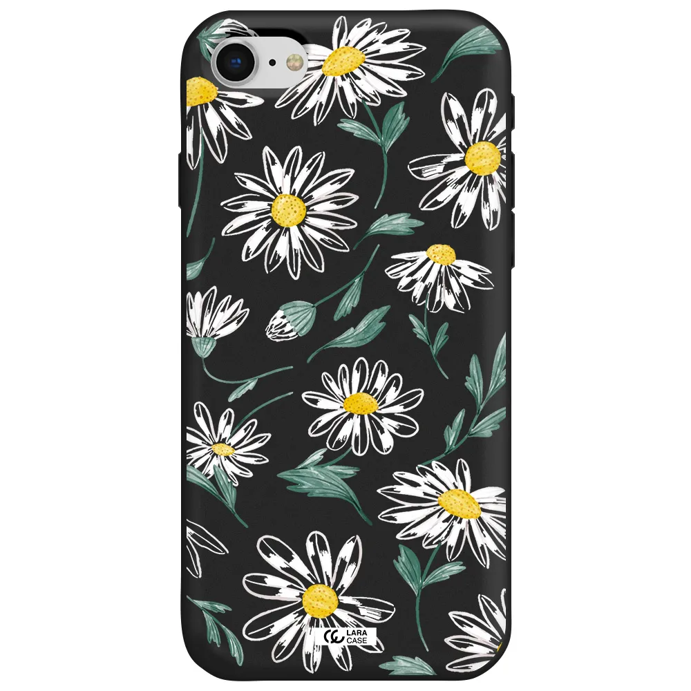 Papatia With Stem Apple iPhone se 2020 Silicone black Case