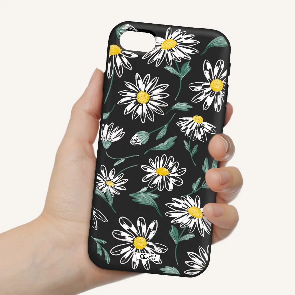 Papatia With Stem Apple iPhone se 2020 Silicone black Case