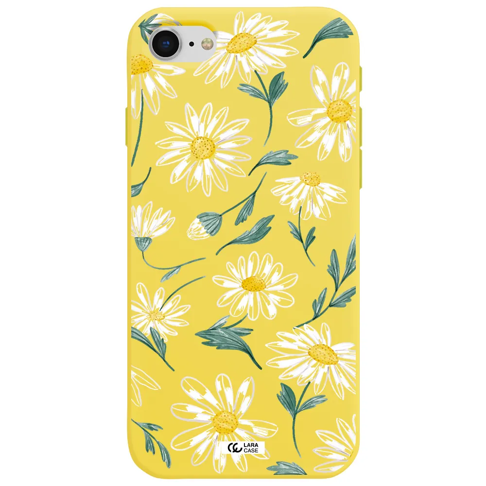 Papatia With Stem Apple iPhone se 2020 Silicone canary yellow Case