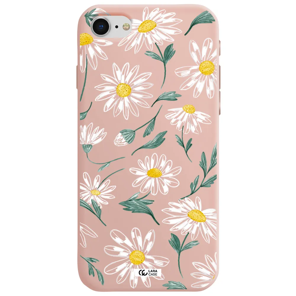 Papatia With Stem Apple iPhone se 2020 Silicone pastel pink Case