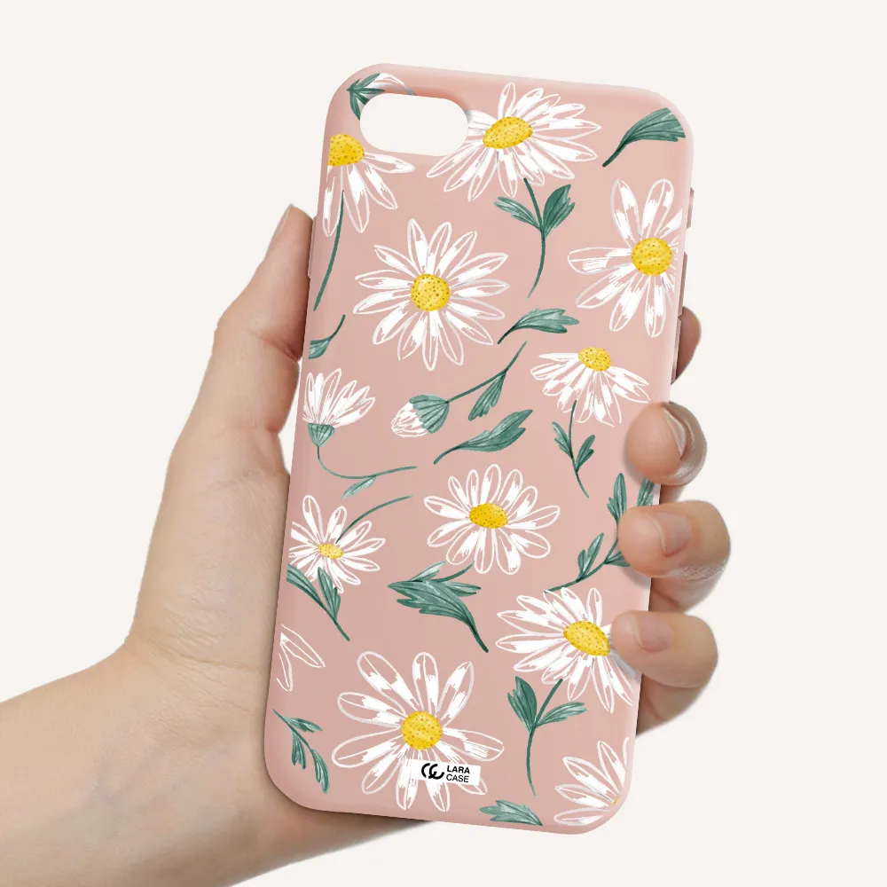 Papatia With Stem Apple iPhone se 2020 Silicone pastel pink Case