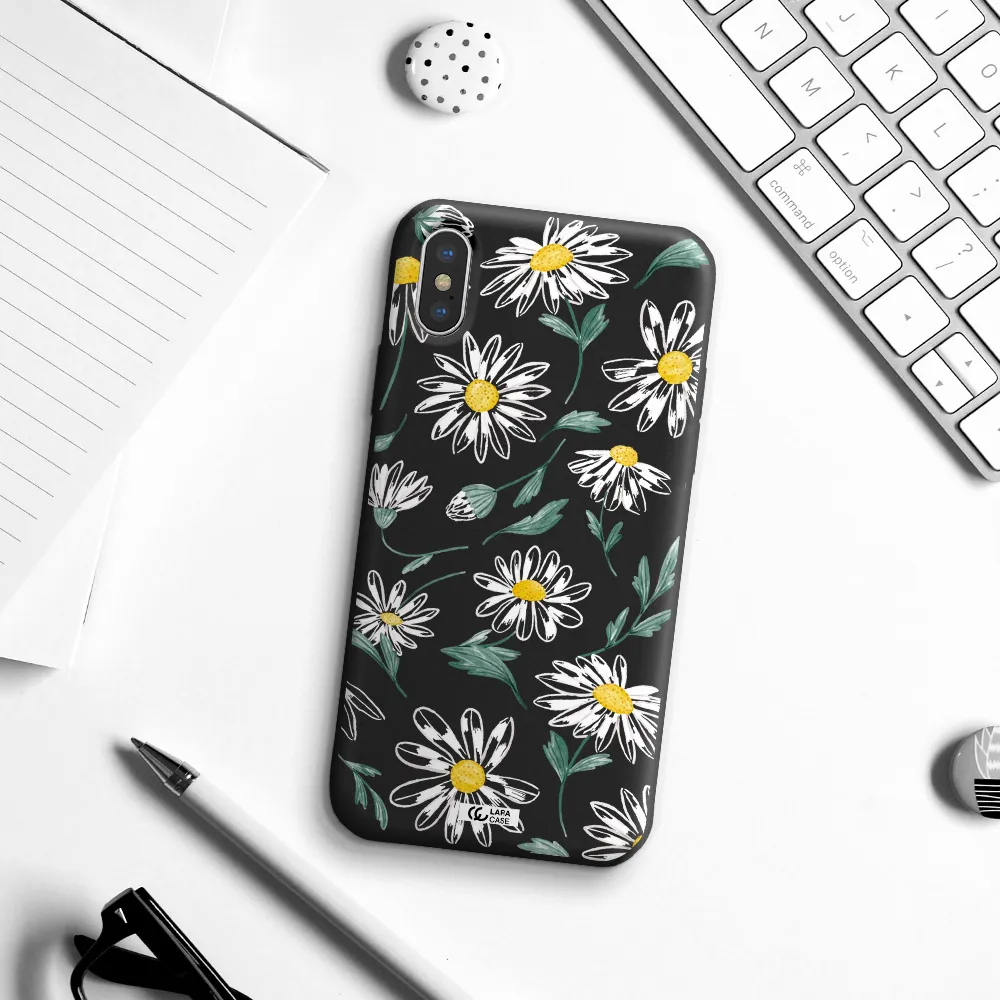 Papatia With Stem Apple iPhone XS Silicone black Case