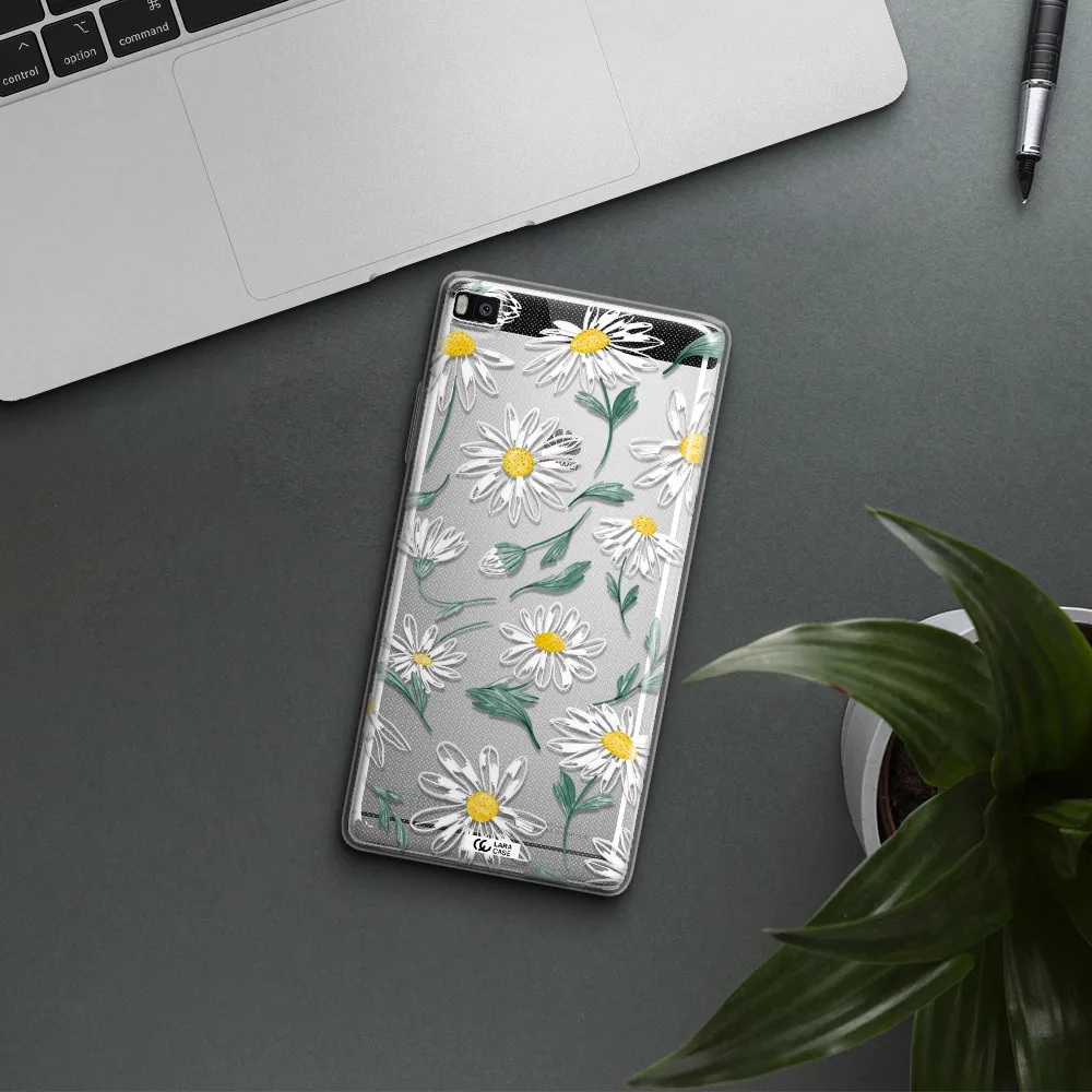 Papatia With Stem Huawei P8 Clear TPU Case