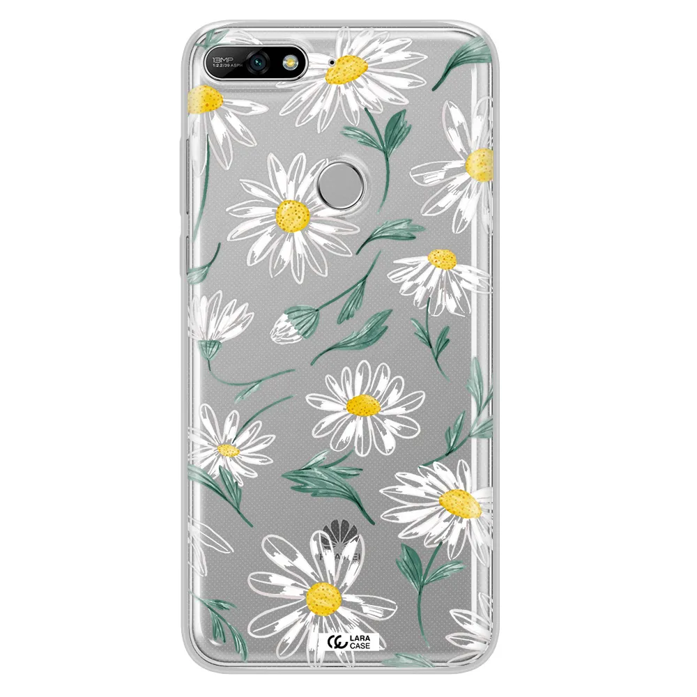 Papatia With Stem Huawei Y7 2018 Clear TPU Case