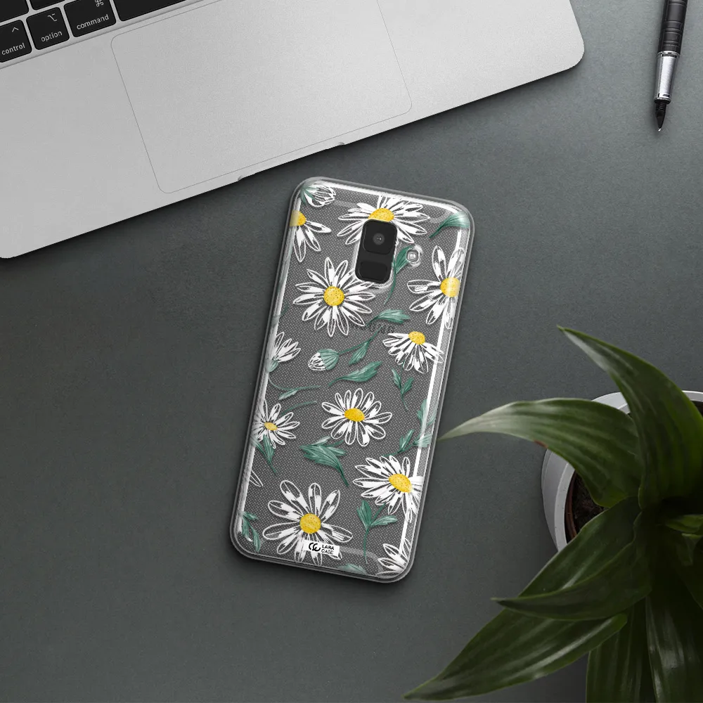 Papatia With Stem Samsung A6 Clear TPU Case