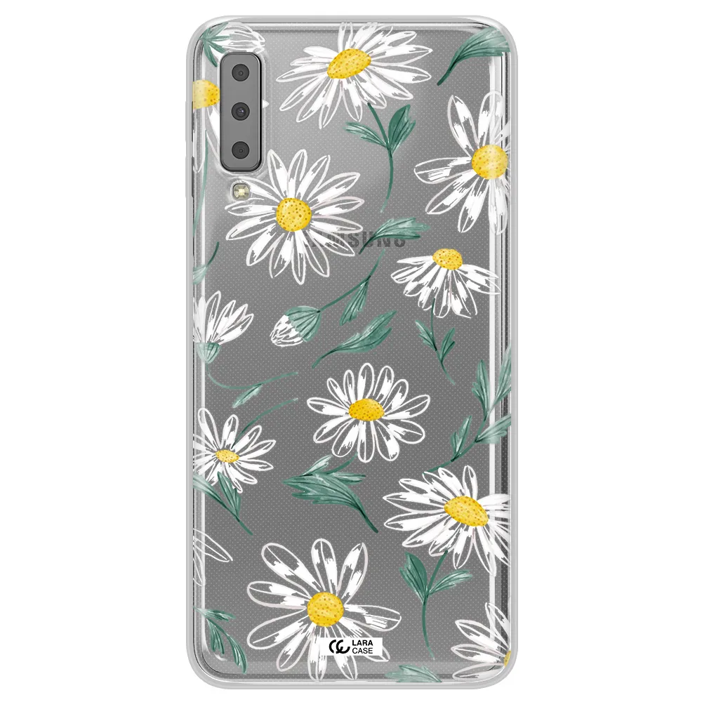 Papatia With Stem Samsung A7 2018 Clear TPU Case