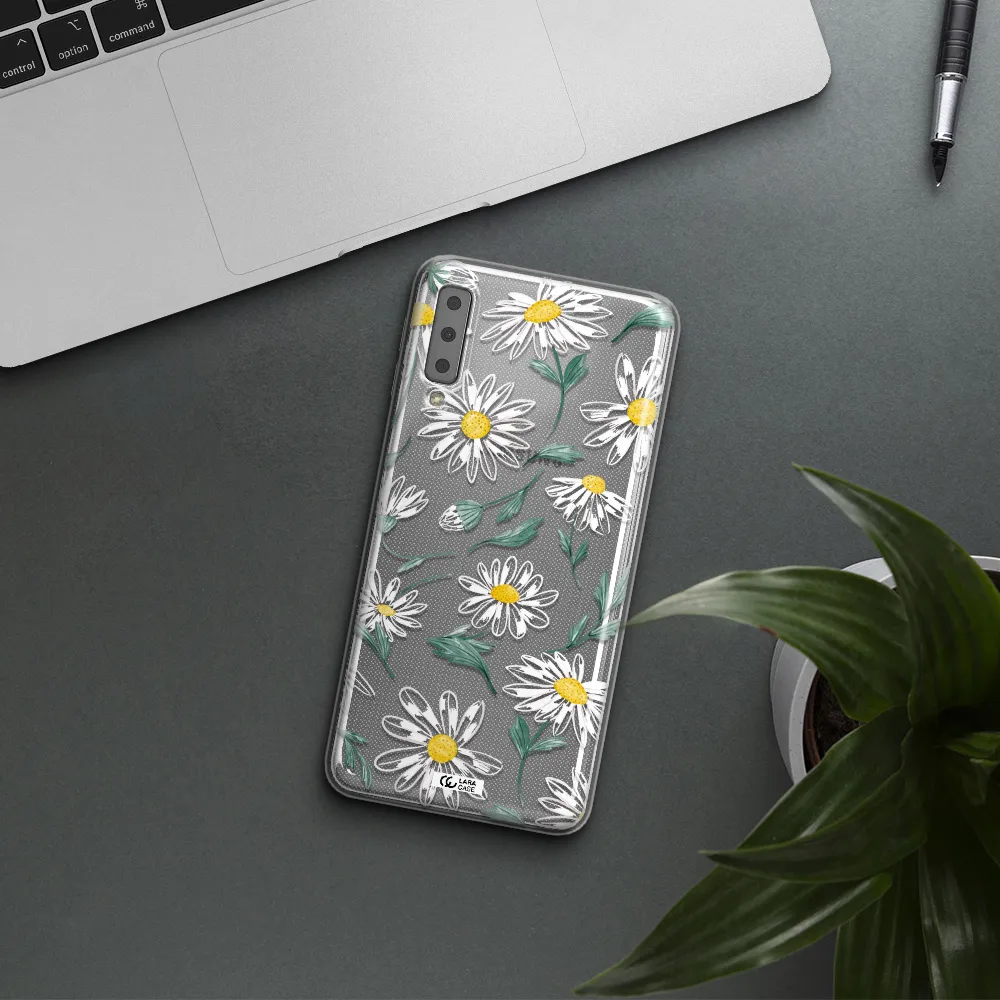 Papatia With Stem Samsung A7 2018 Clear TPU Case