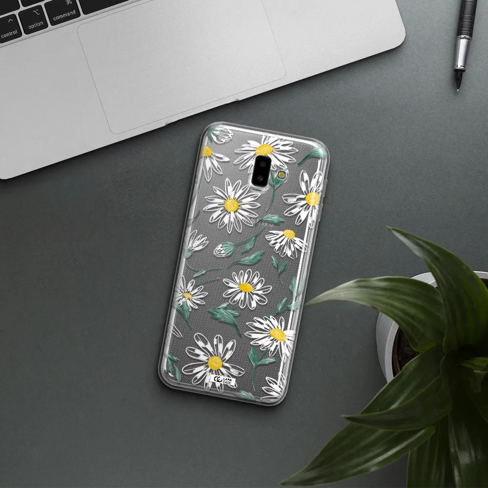 Papatia With Stem Samsung J6 Plus Clear TPU Case