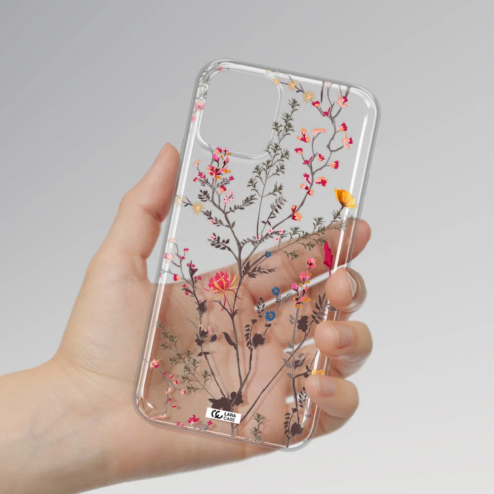Miniature Flower Apple iPhone 11 pro Clear TPU Case
