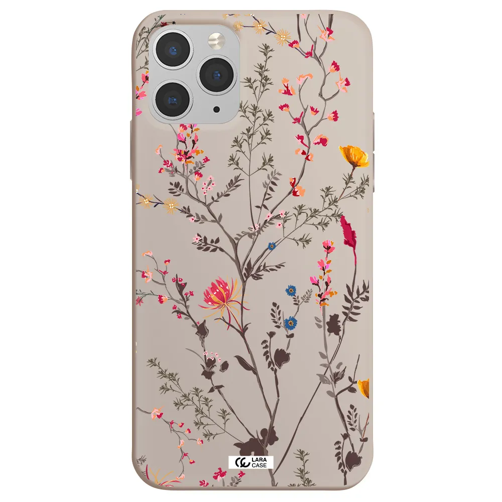 Miniature Flower Apple iPhone 11 pro max Silicone Stone Case