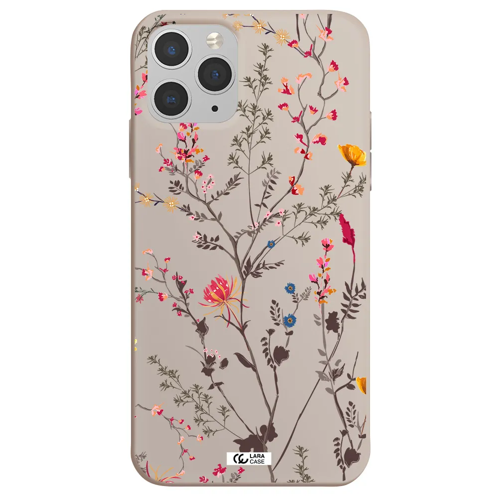 Miniature Flower Apple iPhone 11 pro Silicone Stone Case