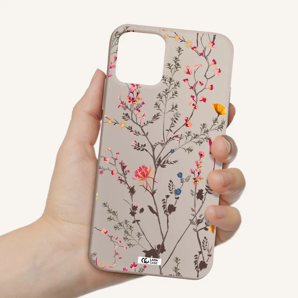 Miniature Flower Apple iPhone 11 pro Silicone Stone Case