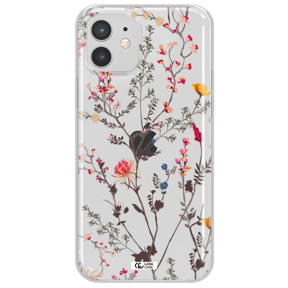 Miniature Flower Apple iPhone 12 mini Clear TPU Case