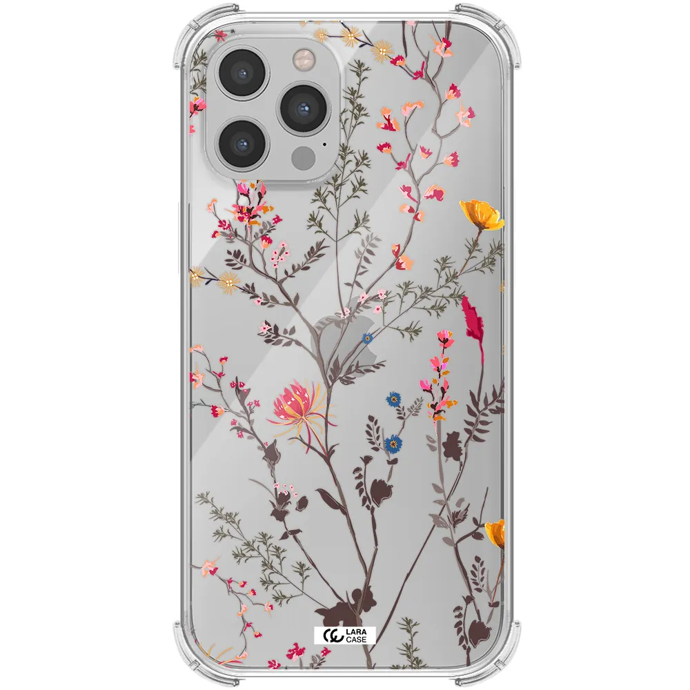 Miniature Flower Apple iPhone 12 pro max Clear PC Case