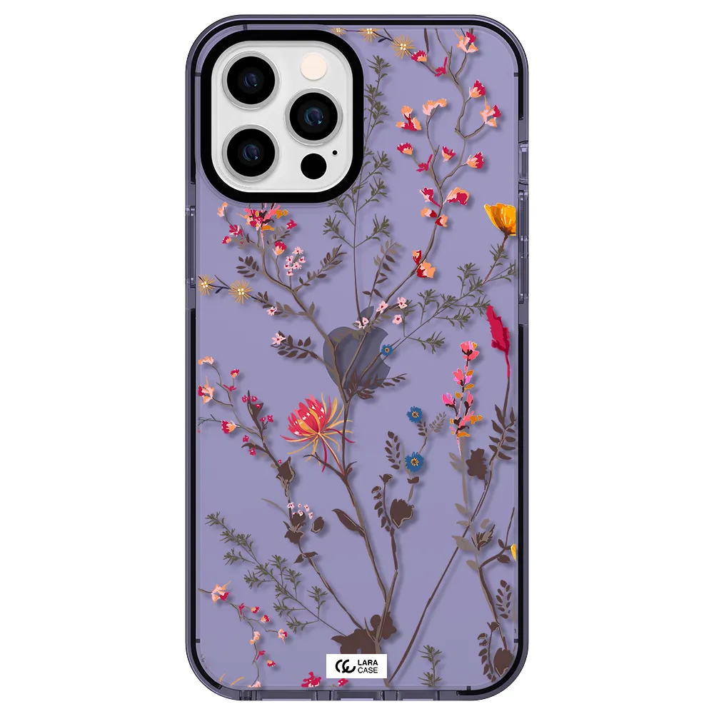 Miniature Flower Apple iPhone 12 pro max impact Lilac Case