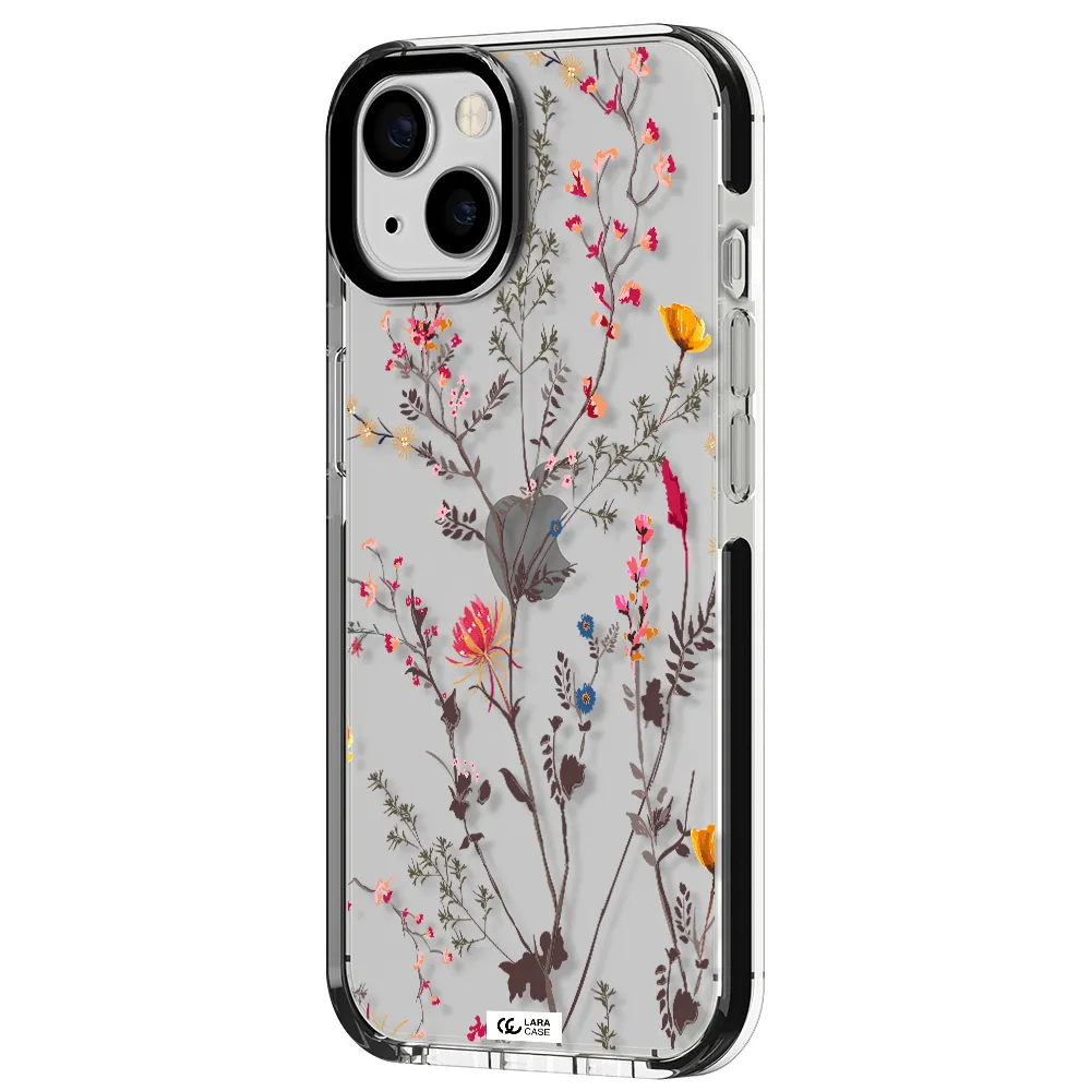 Miniature Flower Apple iPhone 13 impact black border Case