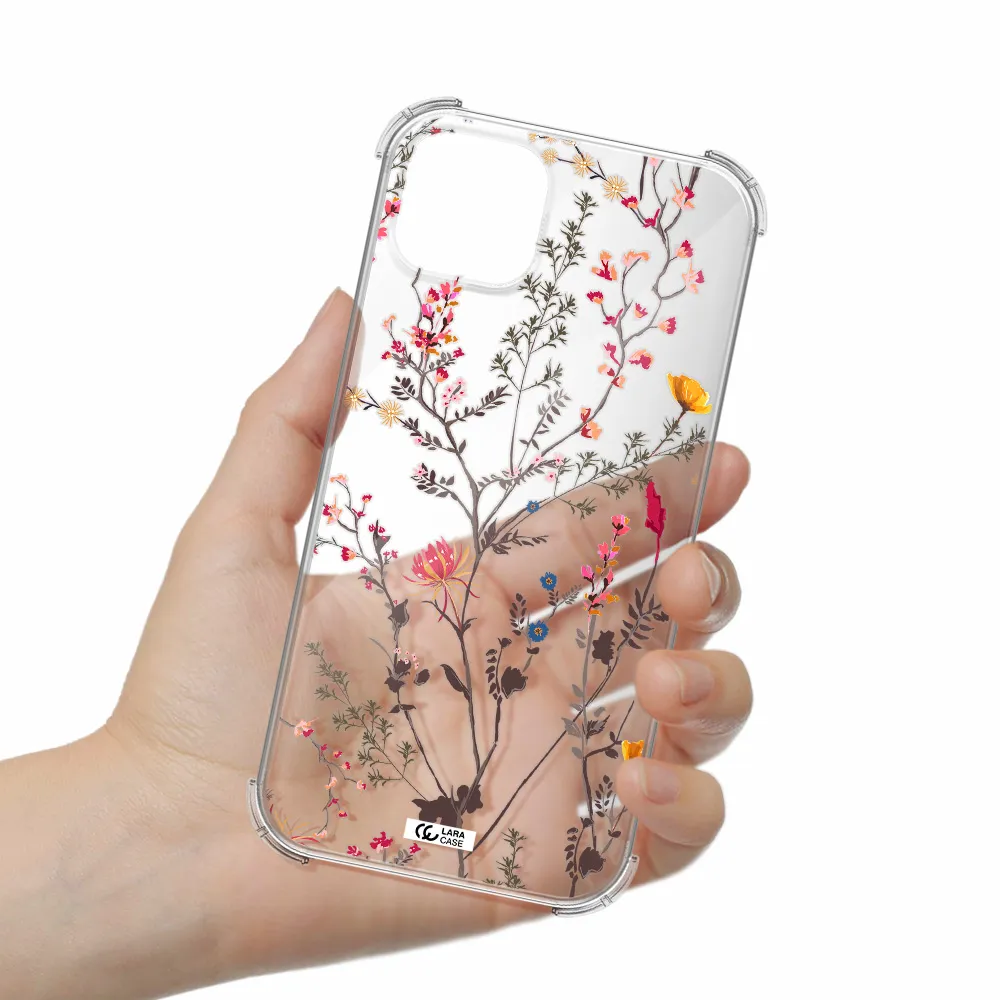Miniature Flower Apple iPhone 14 plus Clear PC Case