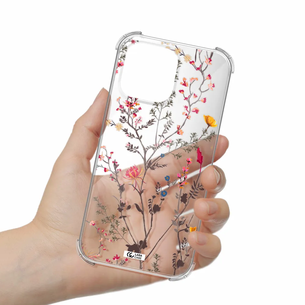 Miniature Flower Apple iPhone 14 pro Clear PC Case