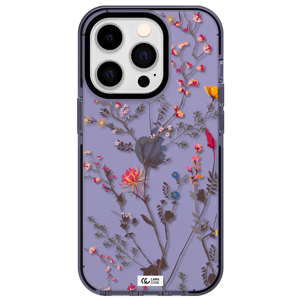 Miniature Flower Apple iPhone 14 pro impact Lilac Case