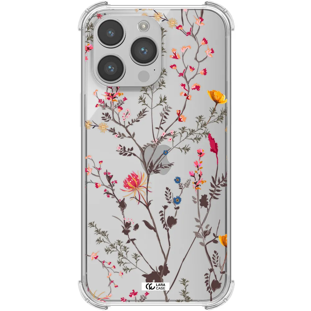 Miniature Flower Apple iPhone 14 pro max Clear PC Case