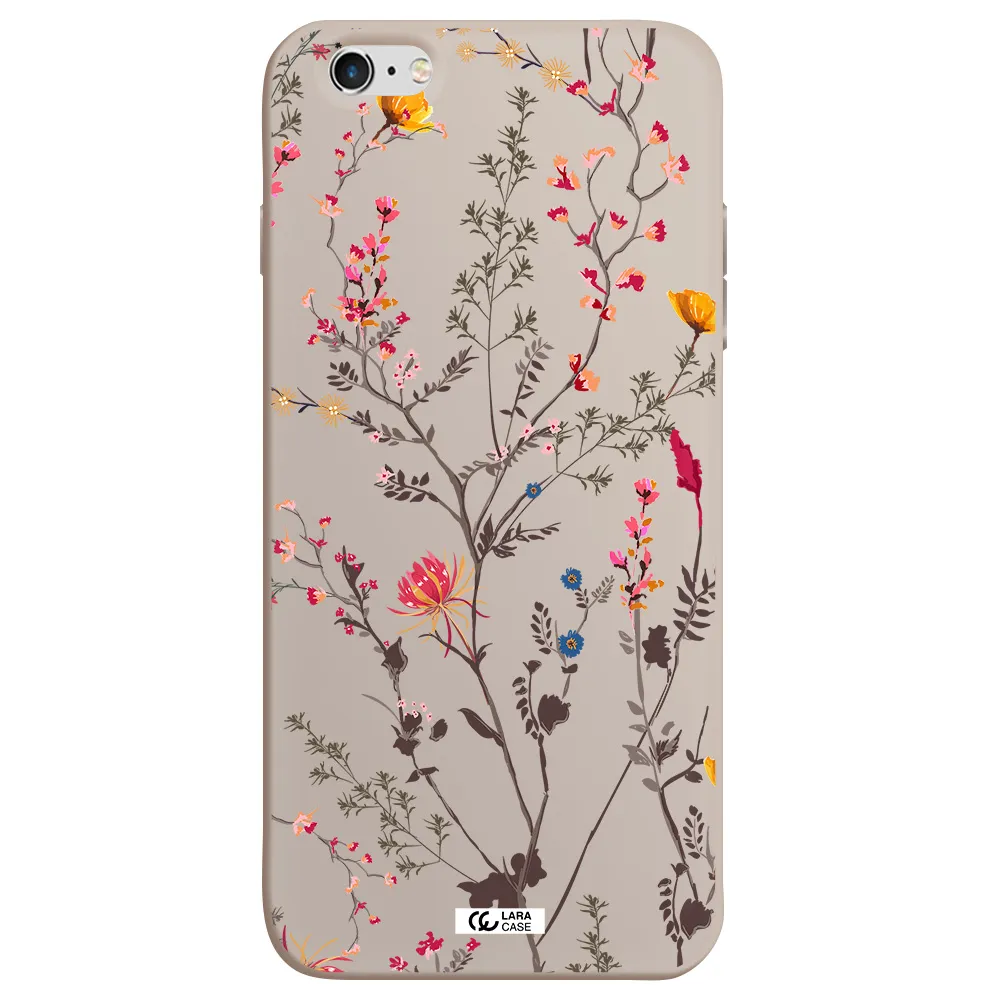 Miniature Flower Apple iPhone 6 plus Silicone Stone Case