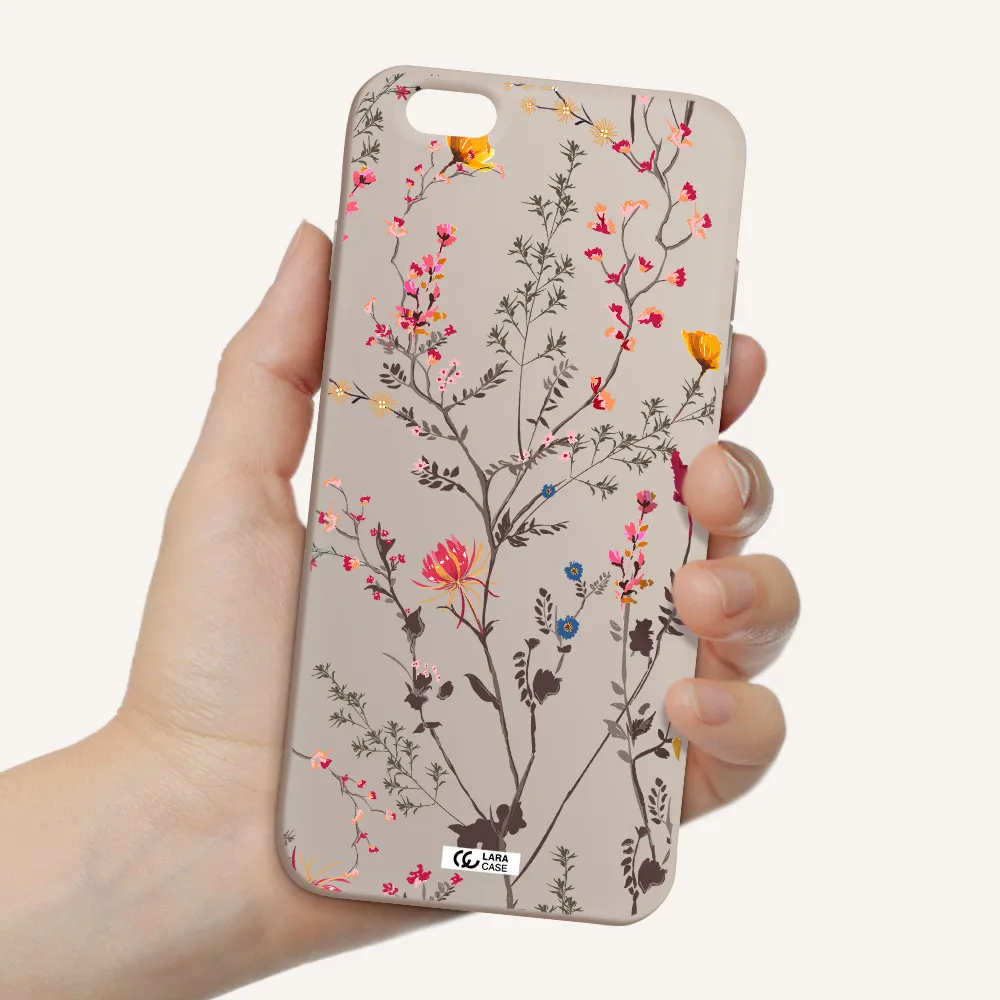 Miniature Flower Apple iPhone 6 s plus Silicone Stone Case