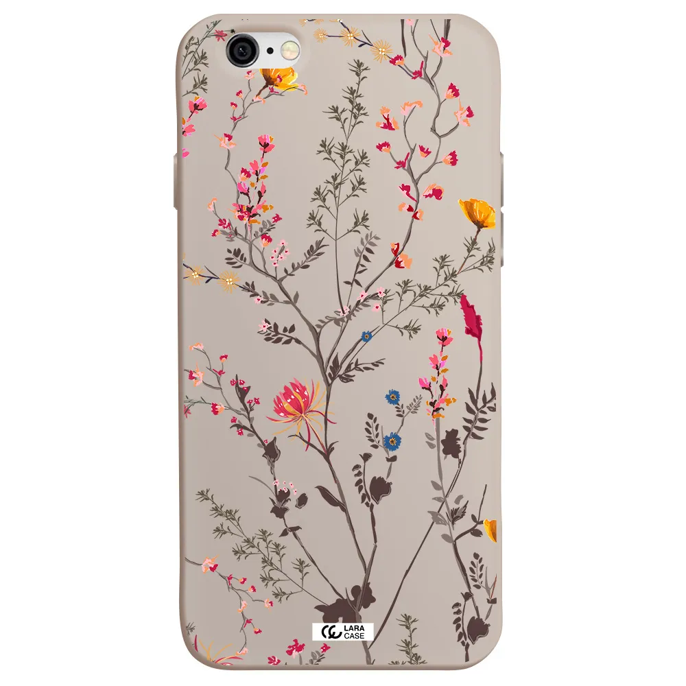 Miniature Flower Apple iPhone 6 Silicone Stone Case