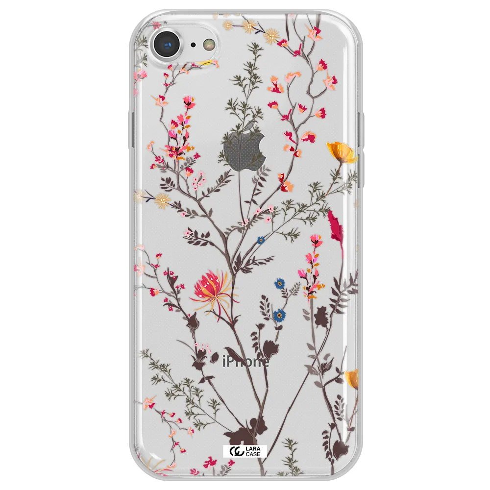 Miniature Flower Apple iPhone 7 Clear TPU Case