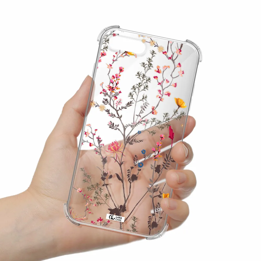 Miniature Flower Apple iPhone 7 plus Clear PC Case