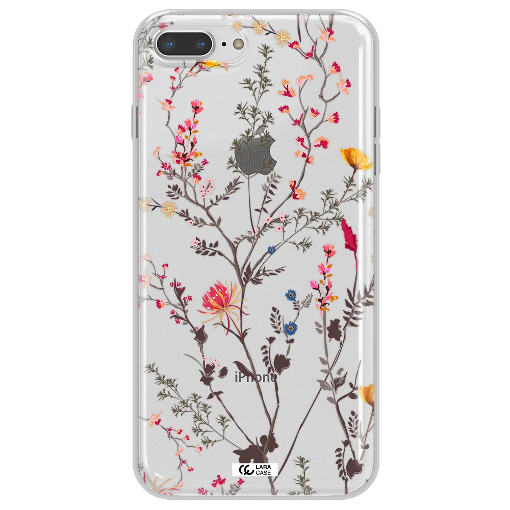 Miniature Flower Apple iPhone 7 plus Clear TPU Case