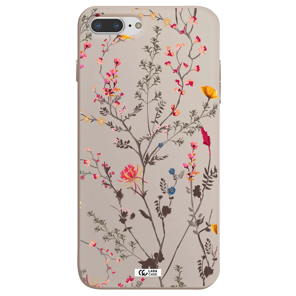 Miniature Flower Apple iPhone 7 plus Silicone Stone Case