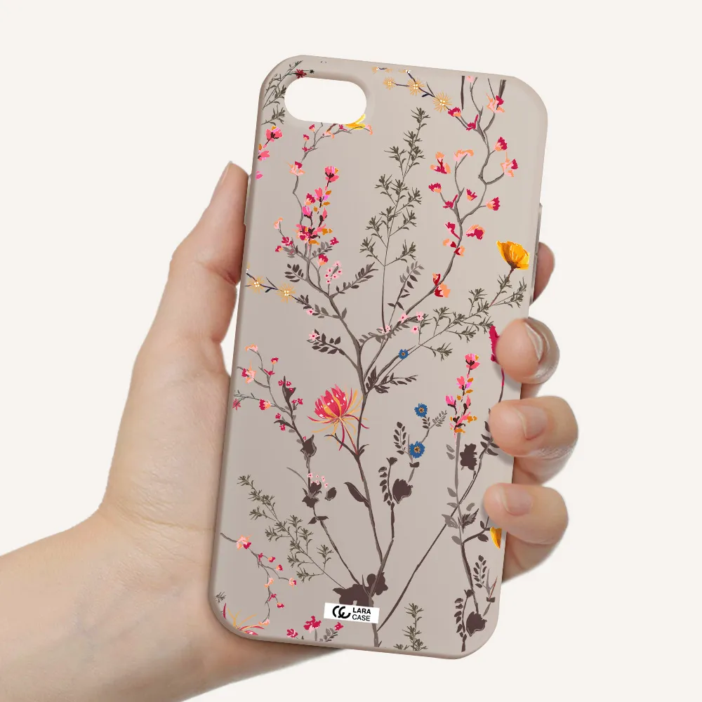 Miniature Flower Apple iPhone 7 Silicone Stone Case