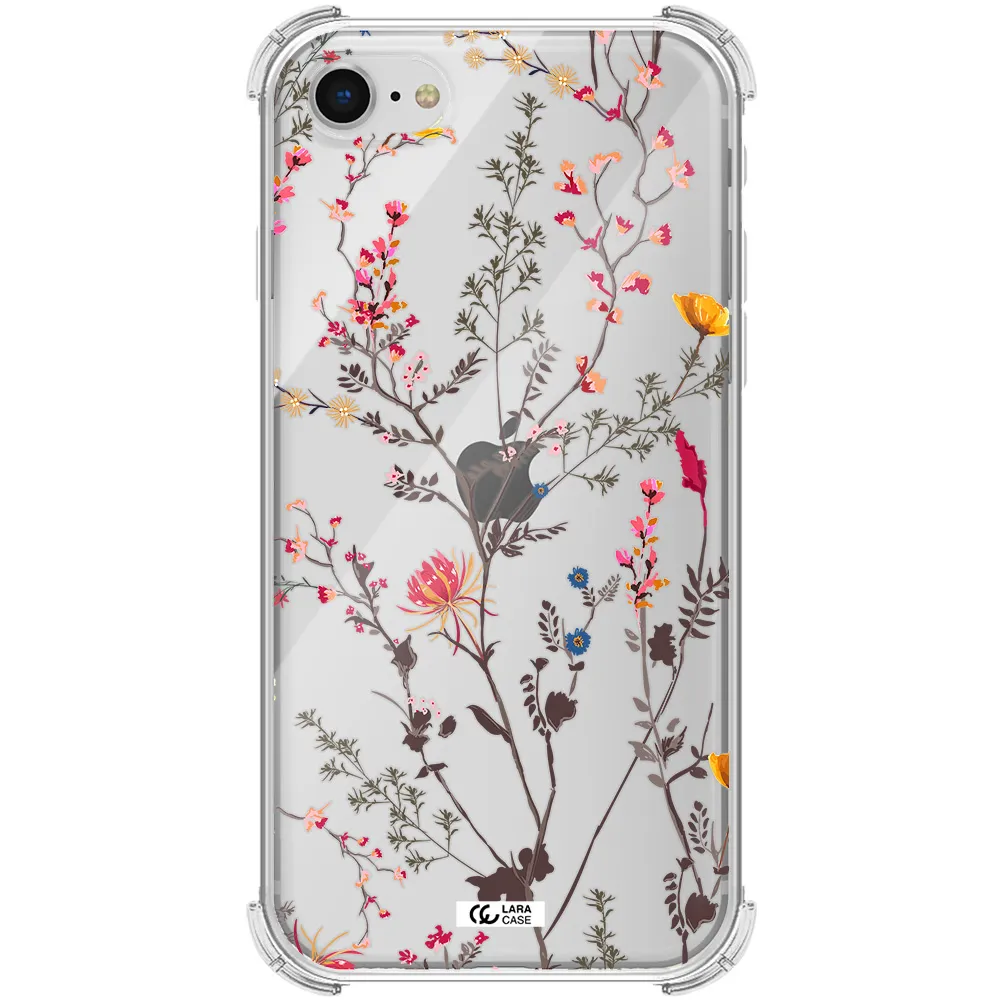 Miniature Flower Apple iPhone se 2020 Clear PC Case