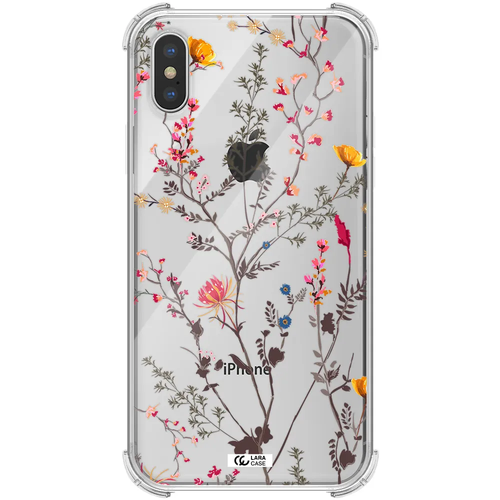 Miniature Flower Apple iPhone XS Clear PC Case