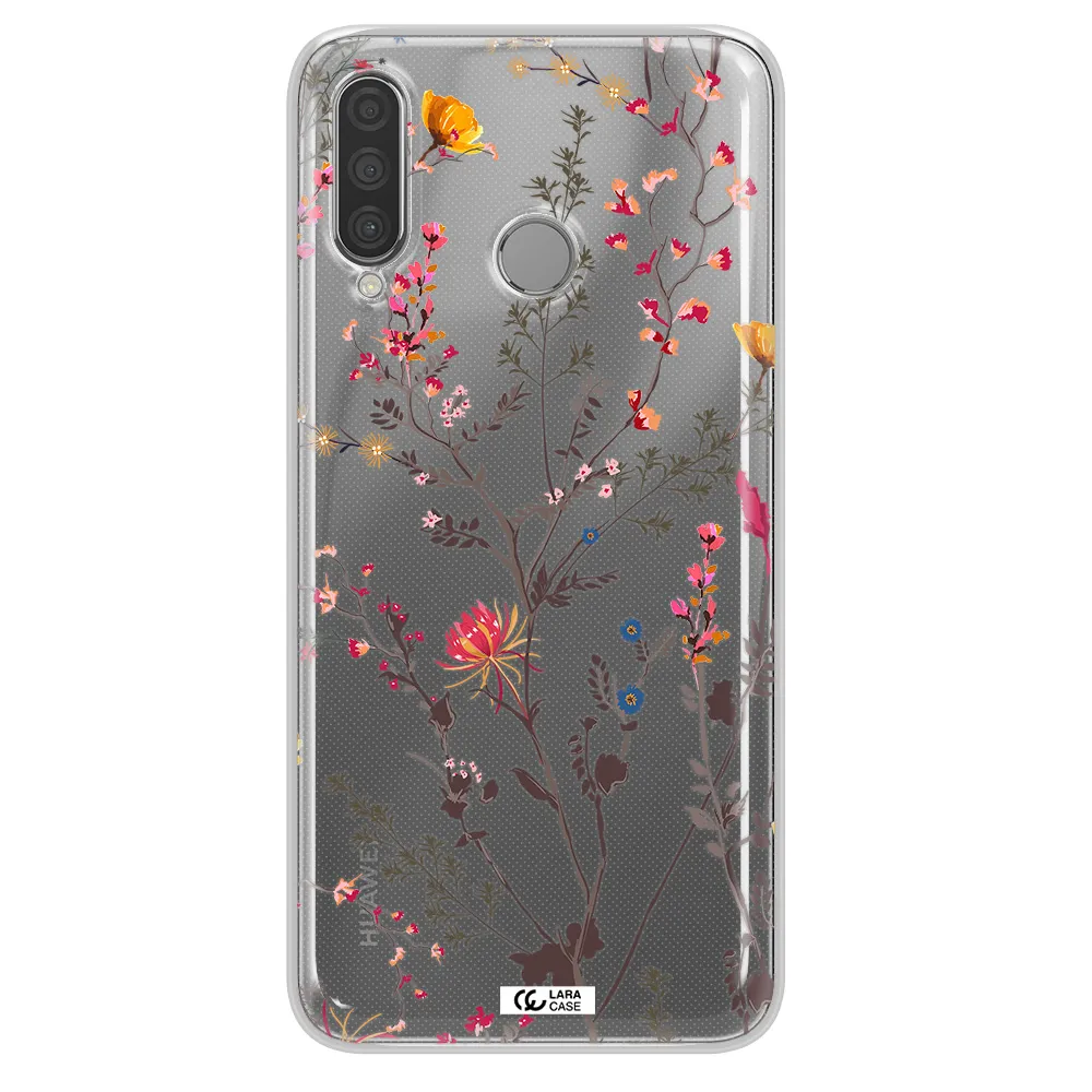 Miniature Flower Huawei P30 Lite Clear TPU Case