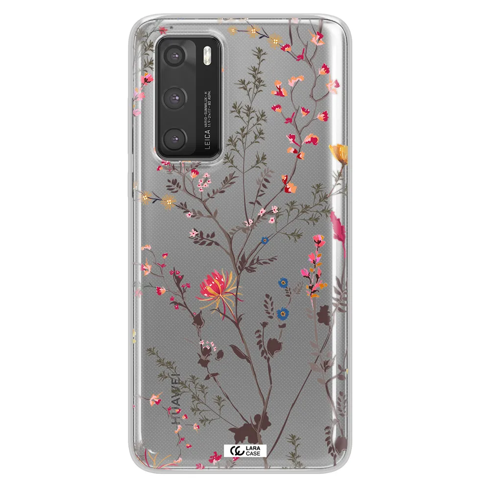 Miniature Flower Huawei P40 Clear TPU Case