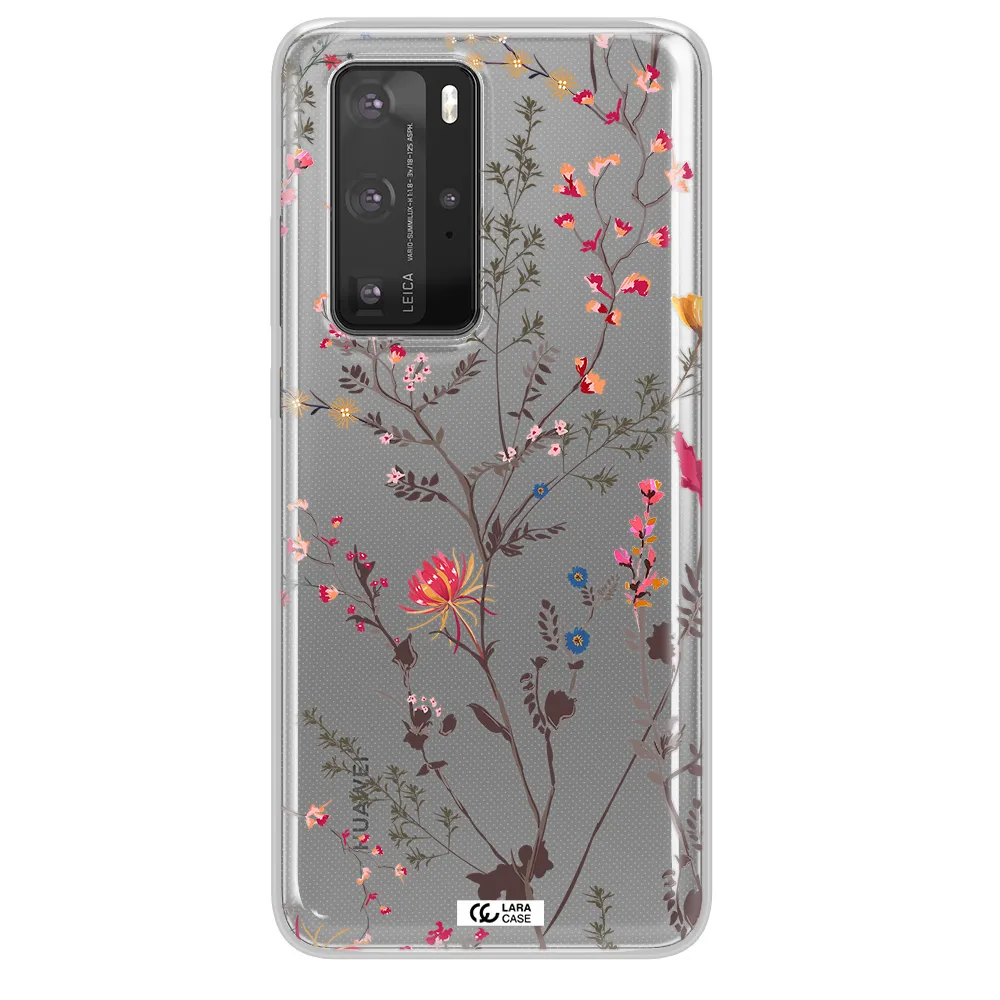 Miniature Flower Huawei P40 Pro Clear TPU Case