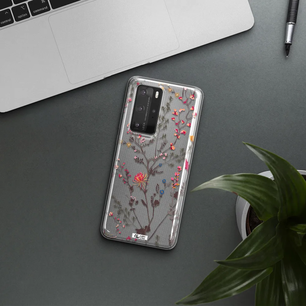 Miniature Flower Huawei P40 Pro Clear TPU Case