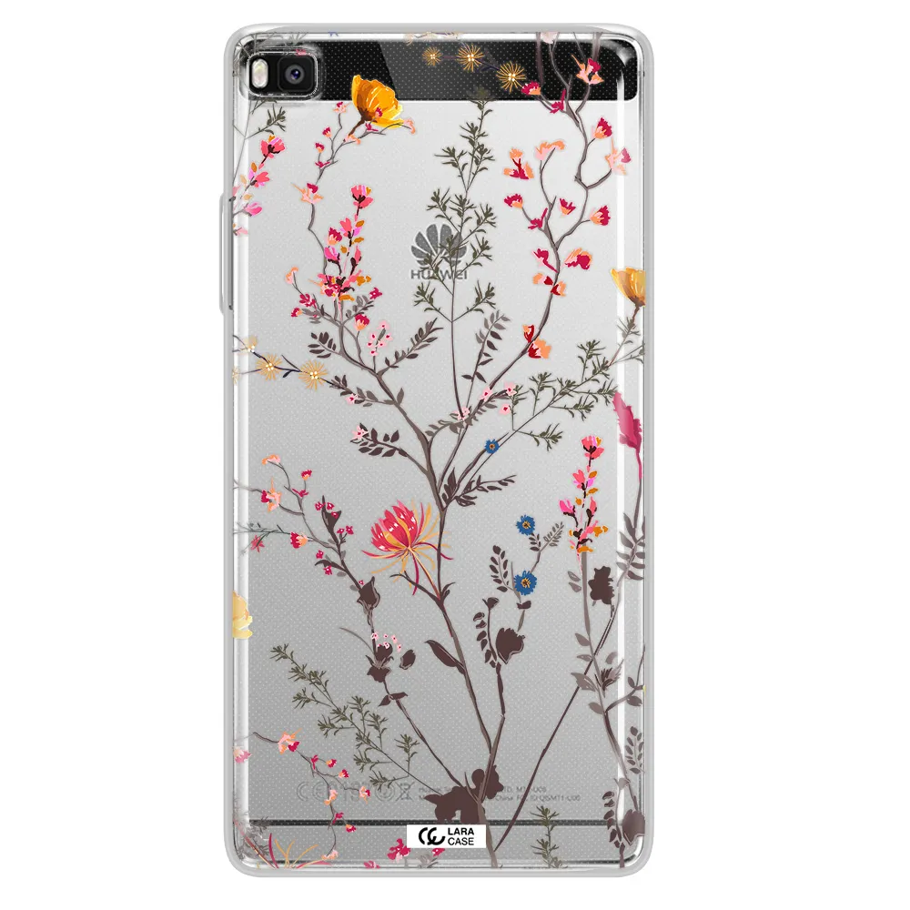 Miniature Flower Huawei P8 Clear TPU Case