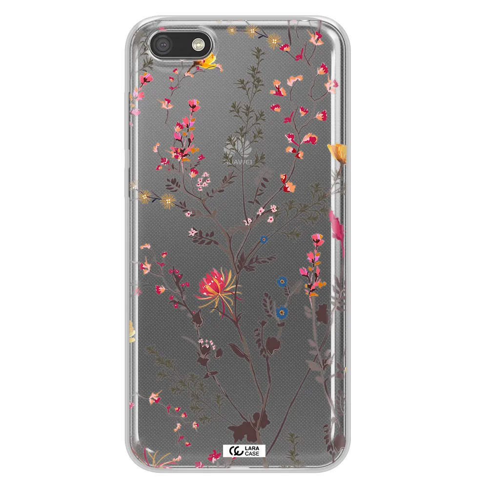 Miniature Flower Huawei Y5 2018 Clear TPU Case