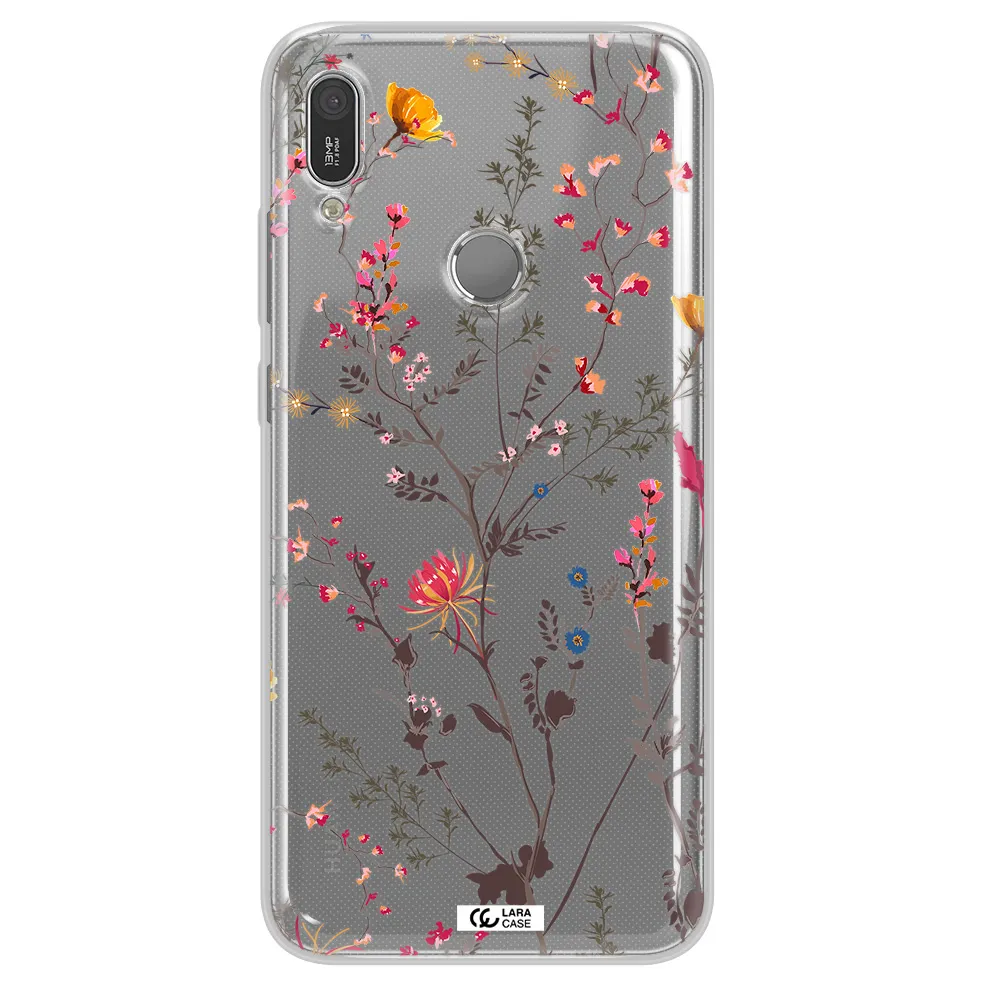 Miniature Flower Huawei Y6 2019 Clear TPU Case