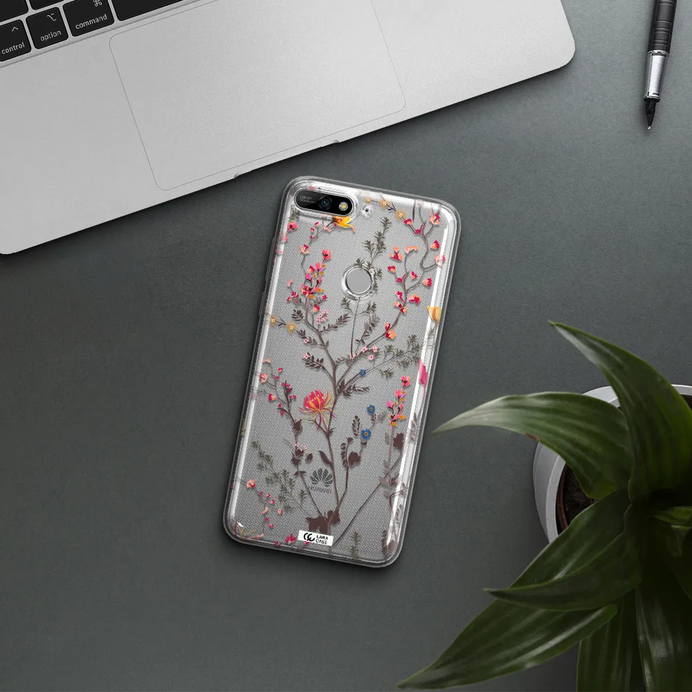 Miniature Flower Huawei Y7 2018 Clear TPU Case